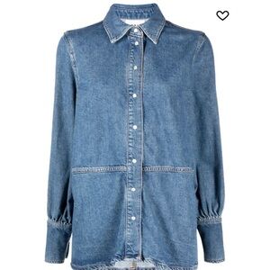 Ganni denim shirt